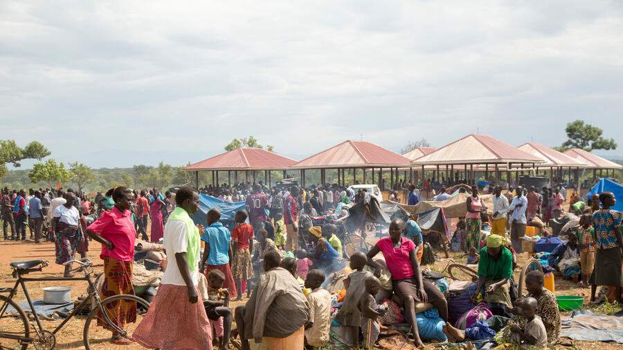 Uganda. New arrivals from South Sudan