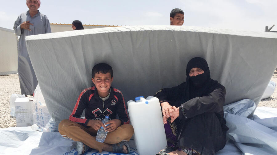 Iraq. Hasansham U2 camp opens for West Mosul displaced