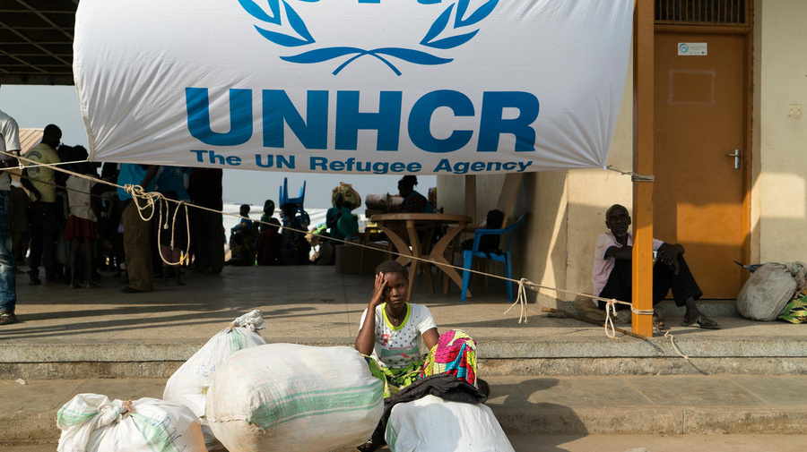 Uganda. Newly displaced Congolese refugees in Sebagoro UNHCR emergency centre