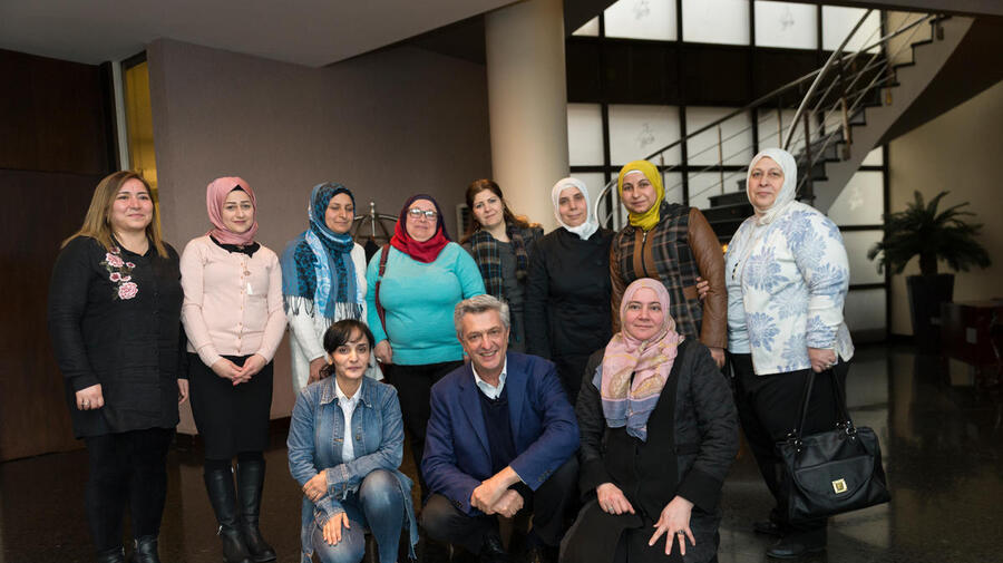 Turkey. UN High Commissioner for Refugees meets refugee women in Istanbul