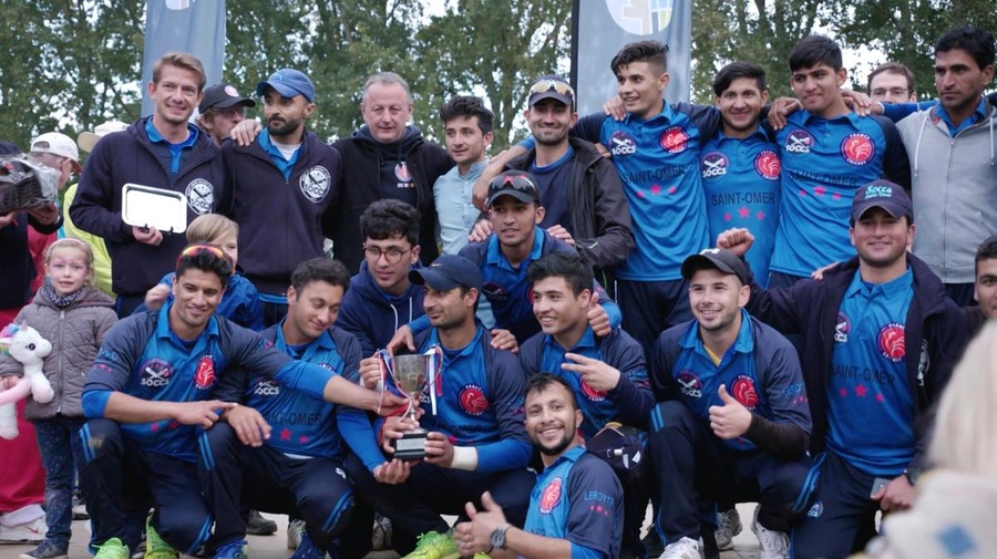 France. A refugee team wins an international cricket competition