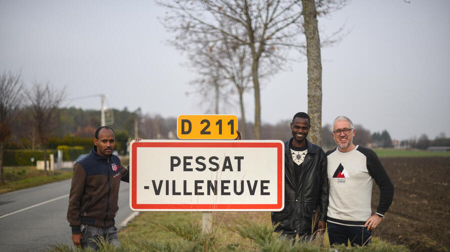 France.A Village opens homes for refugees