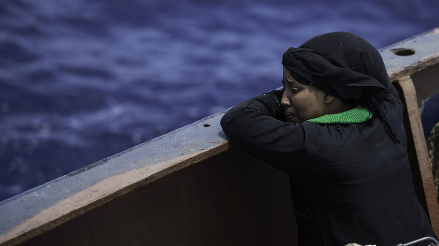 Libya. Rescued at sea