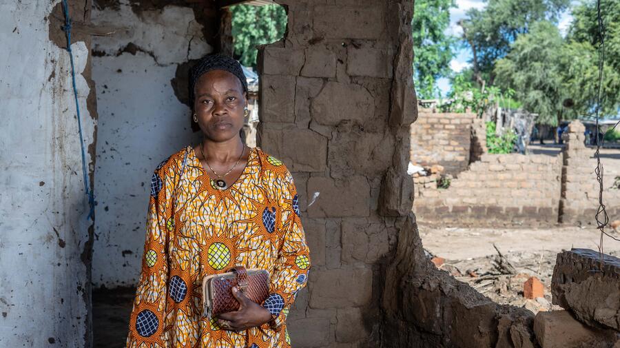 Zimbabwe. Tongogara Refugee Camp after devastation by Cyclone Idai.
