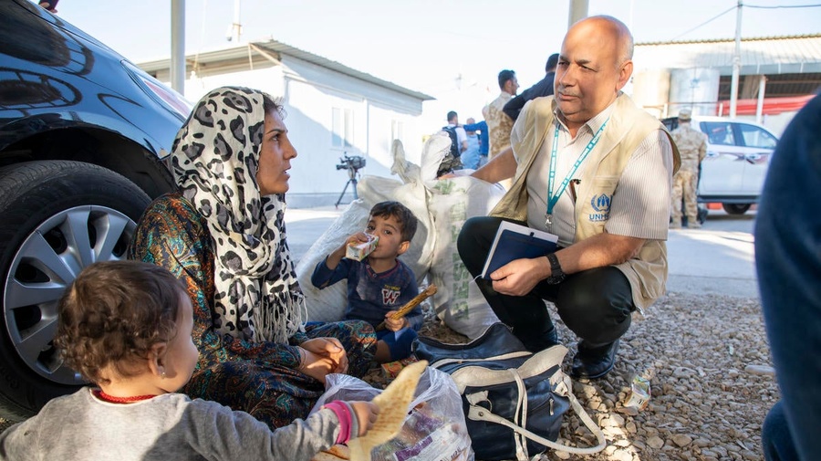 Iraq. Refugees flee violence in Northern Syria