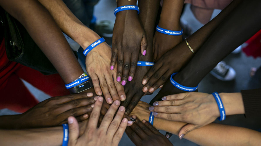 Germany. Refugee student delegation visits Free University of Berlin on World Refugee Day 2019