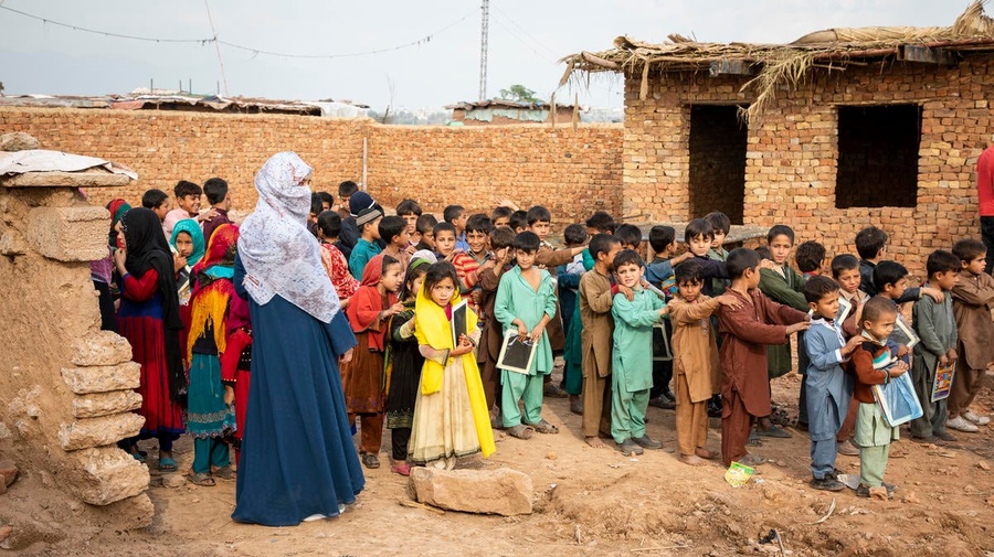 Pakistan. Afghan Refugees in Sector I-12 settlement