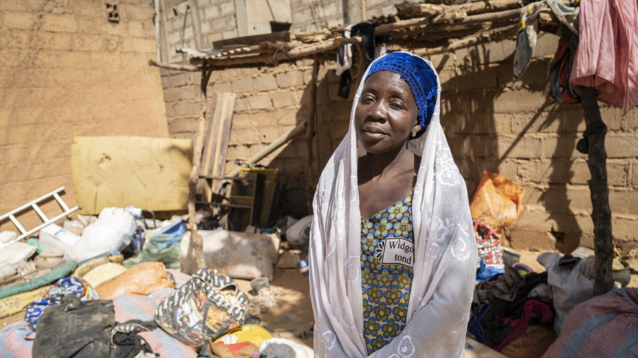 Burkina Faso. Thirty-three family members internally displaced by violence