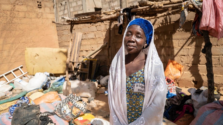 Burkina Faso. Thirty-three family members internally displaced by violence