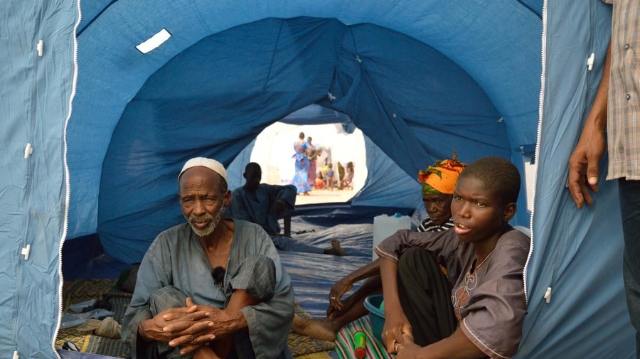 Burkina Faso. Malian refugees relocated from unsafe northern areas to Sahel