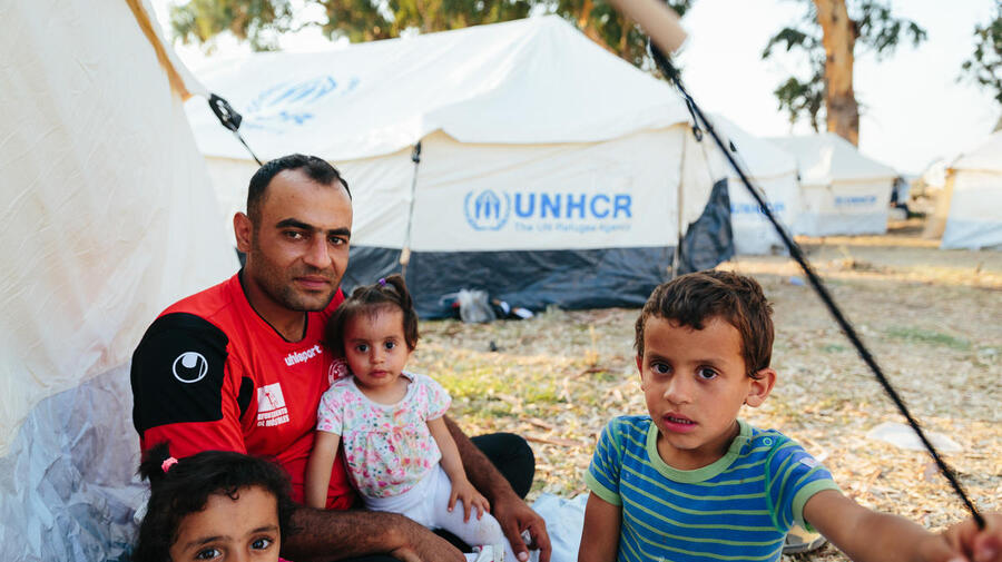 Greece. UNHCR ramps up support after fire destroys the Moria reception and identification centre, on the island of Lesvos