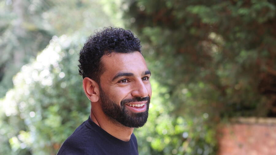UK. World renowned footballer and UNHCR and Vodafone Foundation Ambassador for Instant Network Schools (INS), Mohamed Salah