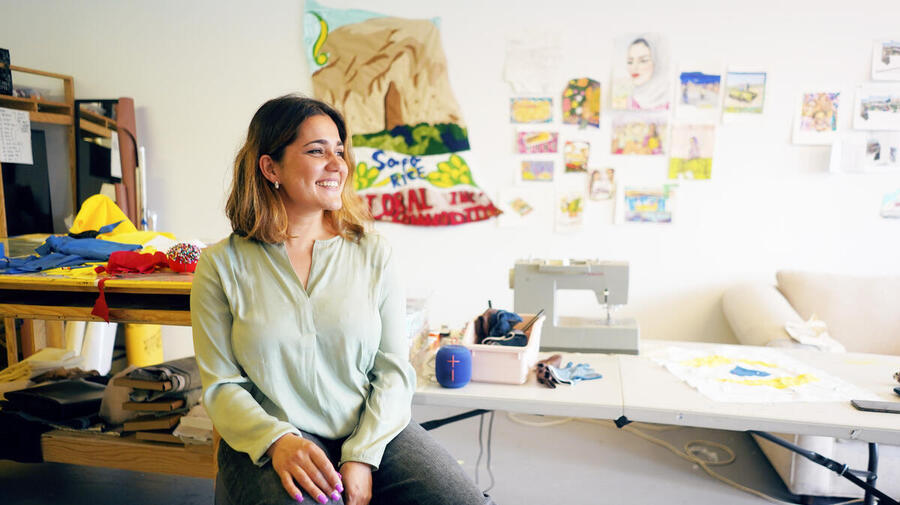 United States. Afghan refugee design World Refugee Day logo