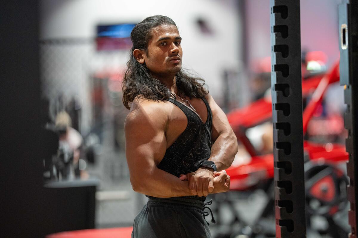 Australia. Rohingya refugee body builder