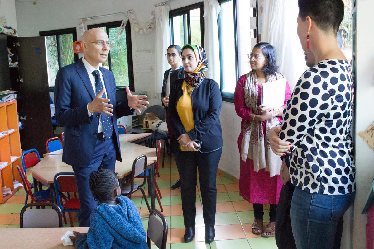 Morocco. Volker Türk, UNHCR's Assistant High Commissioner for Protection, praises the country's achievements in protecting refugees