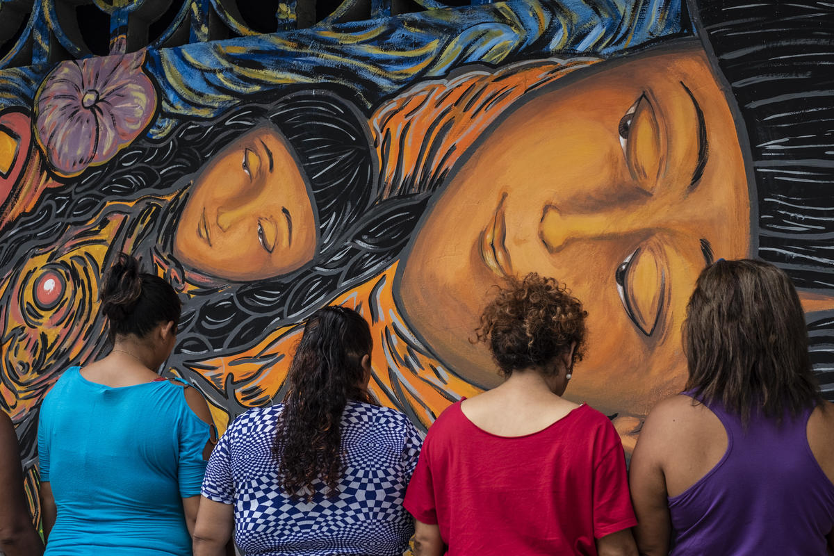 Mexico. Central American women find safety and strength in mural painting