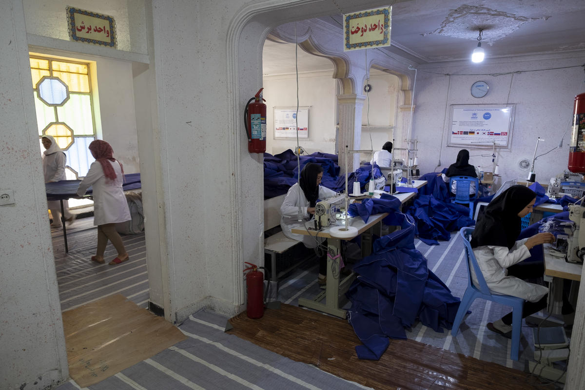 Iran. Afghan widow sets up small business employing fellow refugees