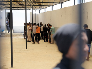 Libya. UN High Commissioner for Refugees's visit