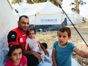 Greece. UNHCR ramps up support after fire destroys the Moria reception and identification centre, on the island of Lesvos