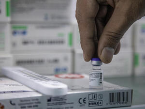 COVID-19 vaccines in cold storage .