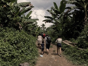 Panama. Refugees and migrants brave hazardous jungles of Darien Gap on their way north