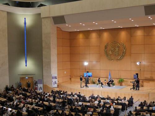 The Palais des Nations in Geneva, Switzerland.