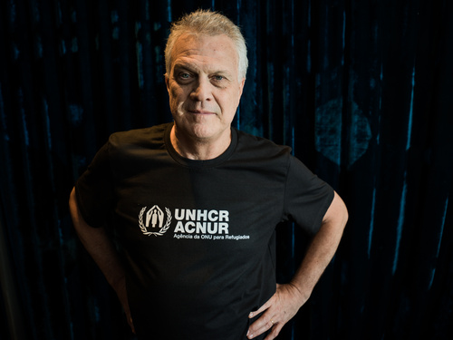 Pedro Bial image for UNHCR.