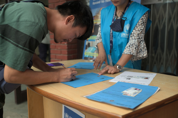 UNHCR registration process