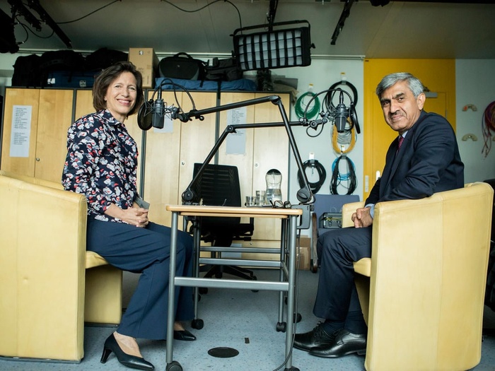 Switzerland. Melissa Fleming's podcast interview with Sajjad Malik.