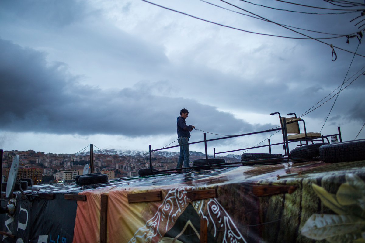 Lebanon. Syrian refugees facing the winter