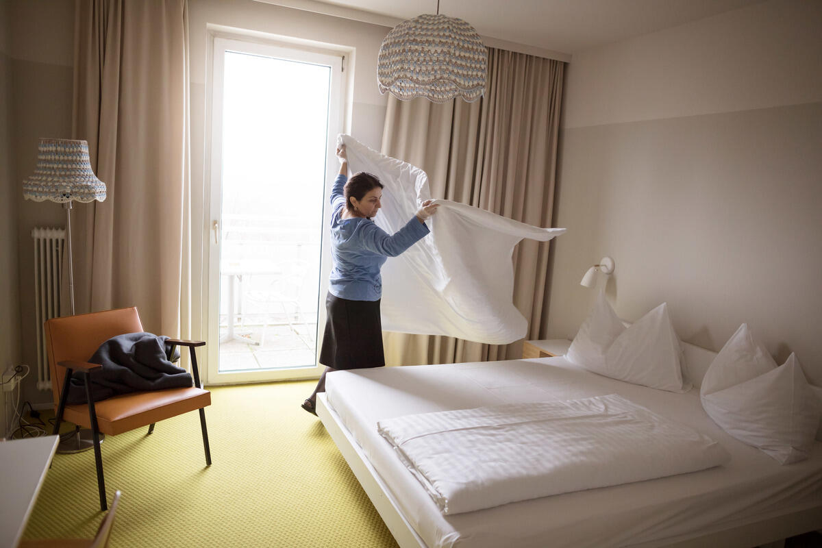 Austria. Refugees welcome globetrotters to Vienna's open-minded hotel