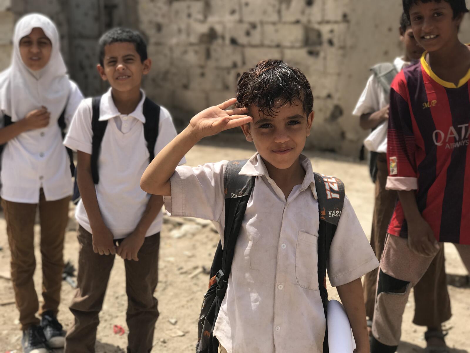 Yemen. Living in devastated Basateen district