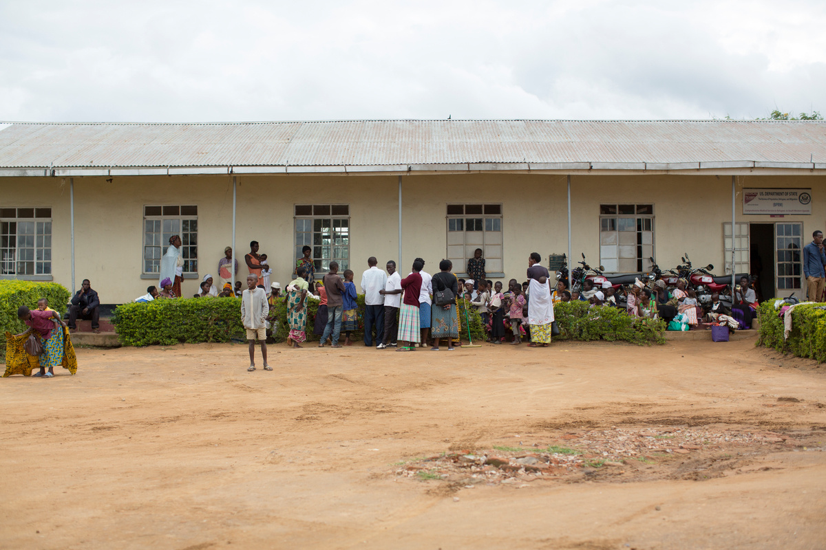 Uganda. The health centre where refugees and locals work side by side