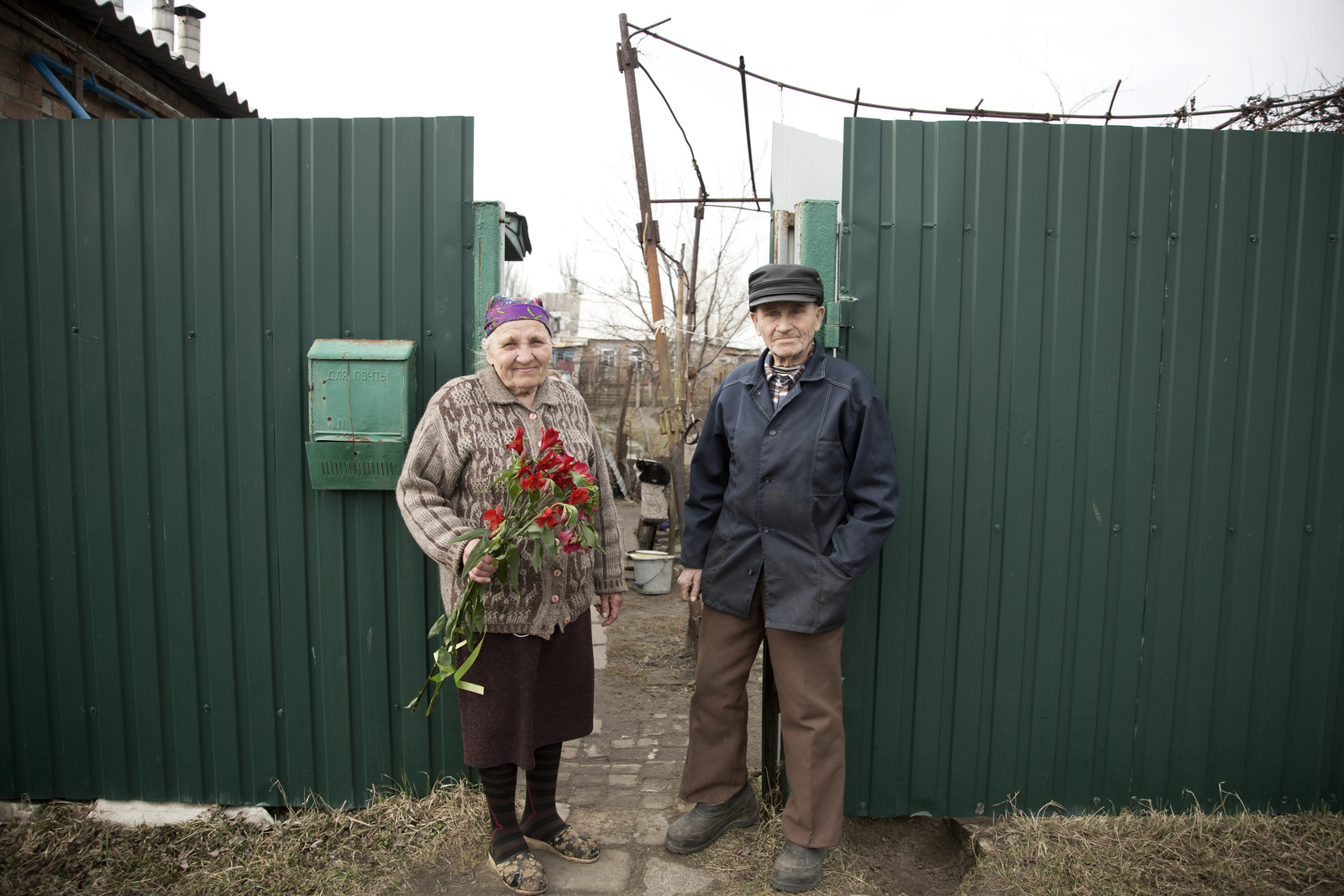UNHCR High Profile Supporter Helena Christensen meets internally displaced older people in Ukraine