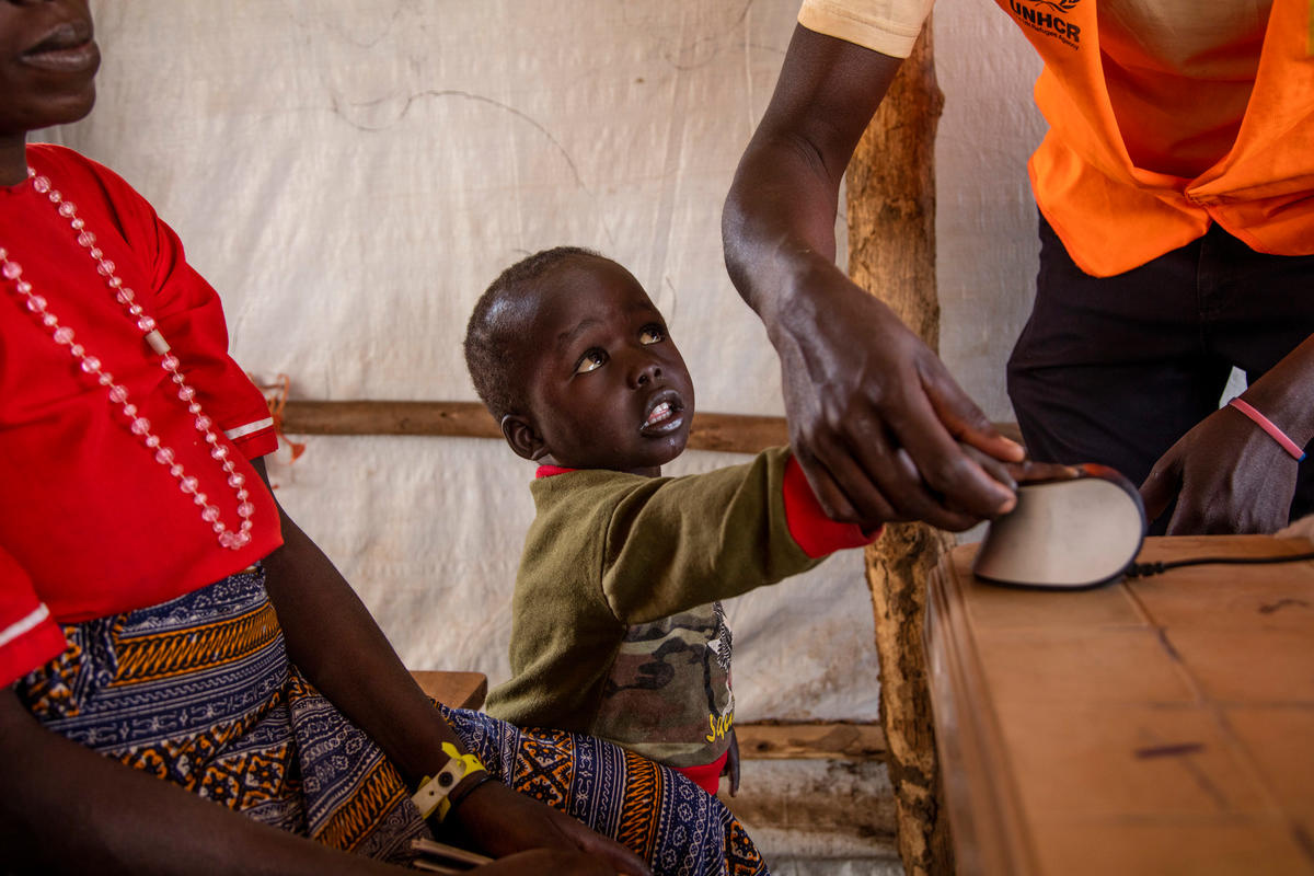 Uganda. UN High Commissioner for Refugees visit to South Sudanese refugee camps in north Uganda