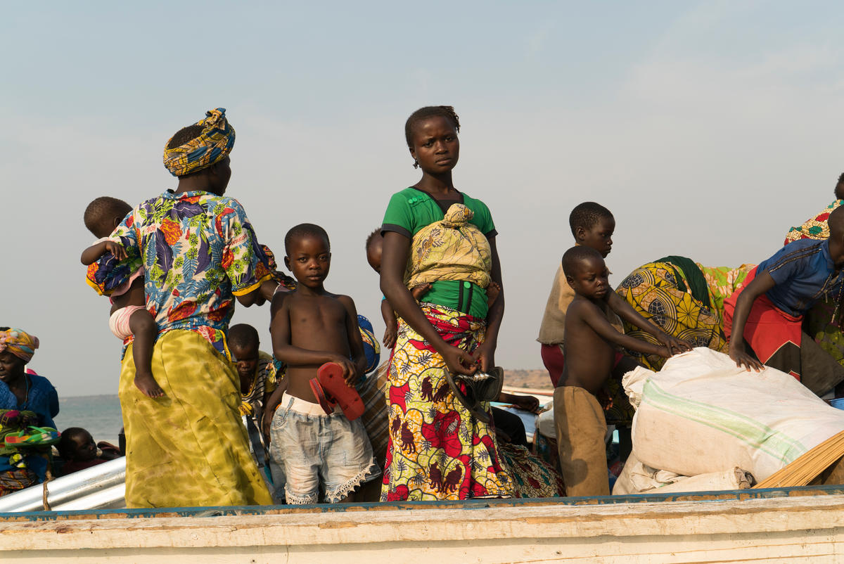Uganda. Newly displaced Congolese refugees in Sebagoro UNHCR emergency centre