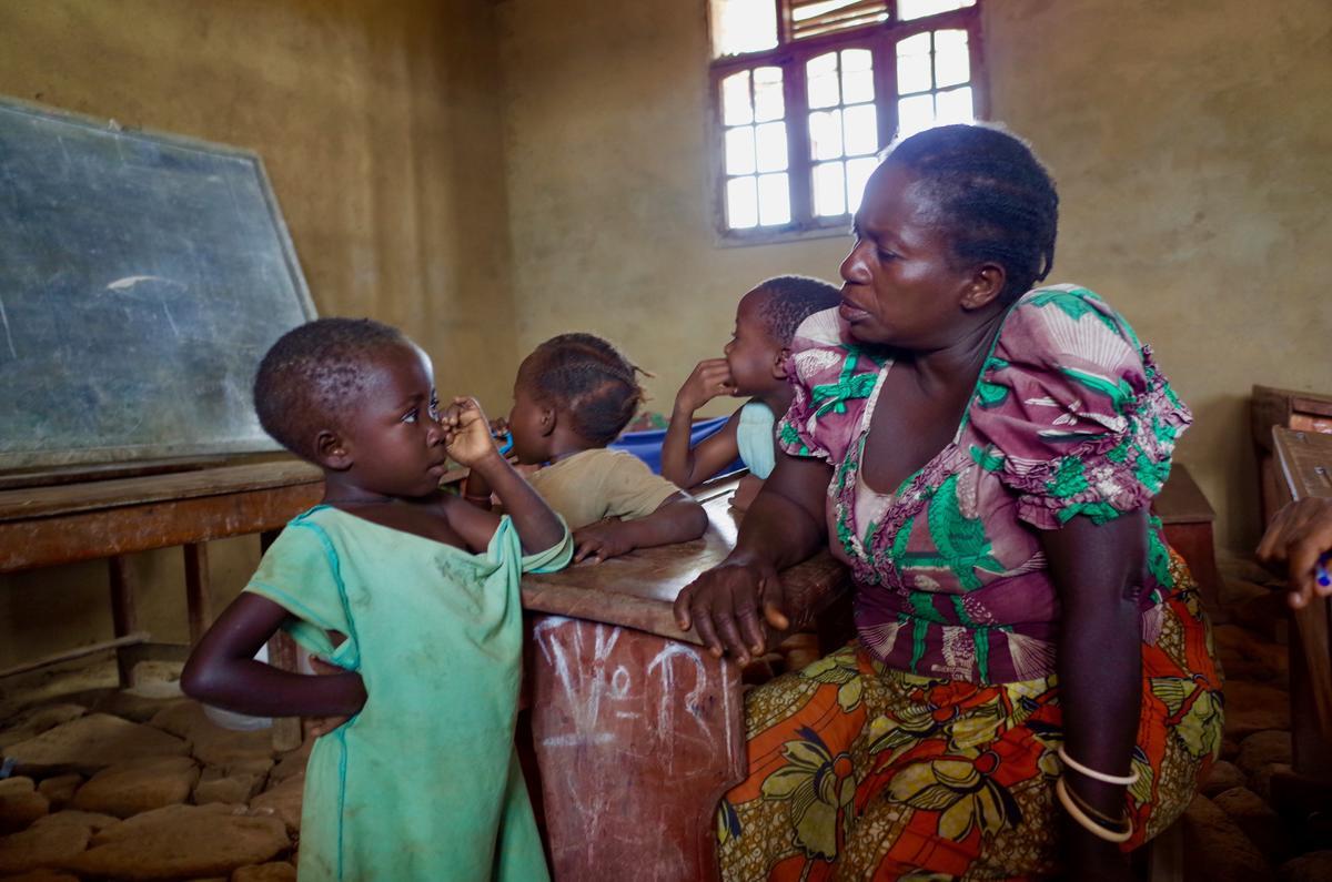 Democratic Republic of Congo. IDPs in collective centers in Oicha, Beni territory, North Kivu