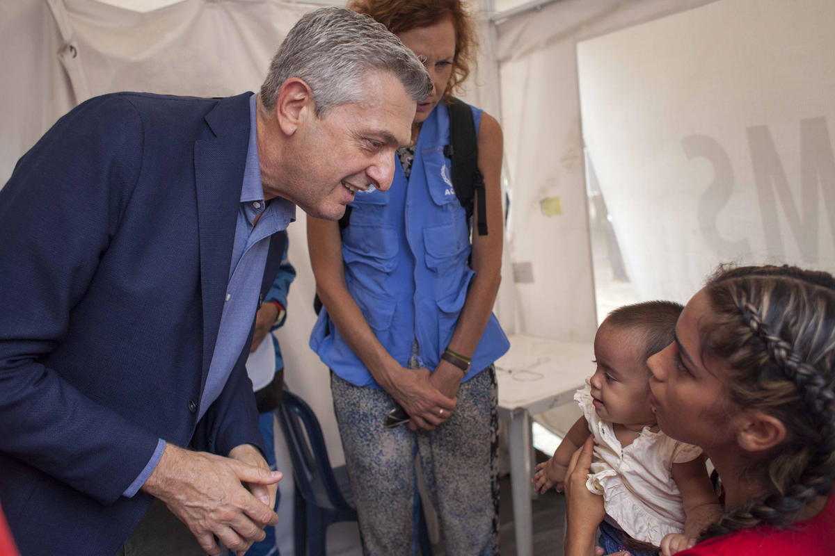 Colombia.Mission to Venezuela situation. The High Commissioner Filippo Grandi visits the colombian city of Cúcuta, on the border with Venezuela