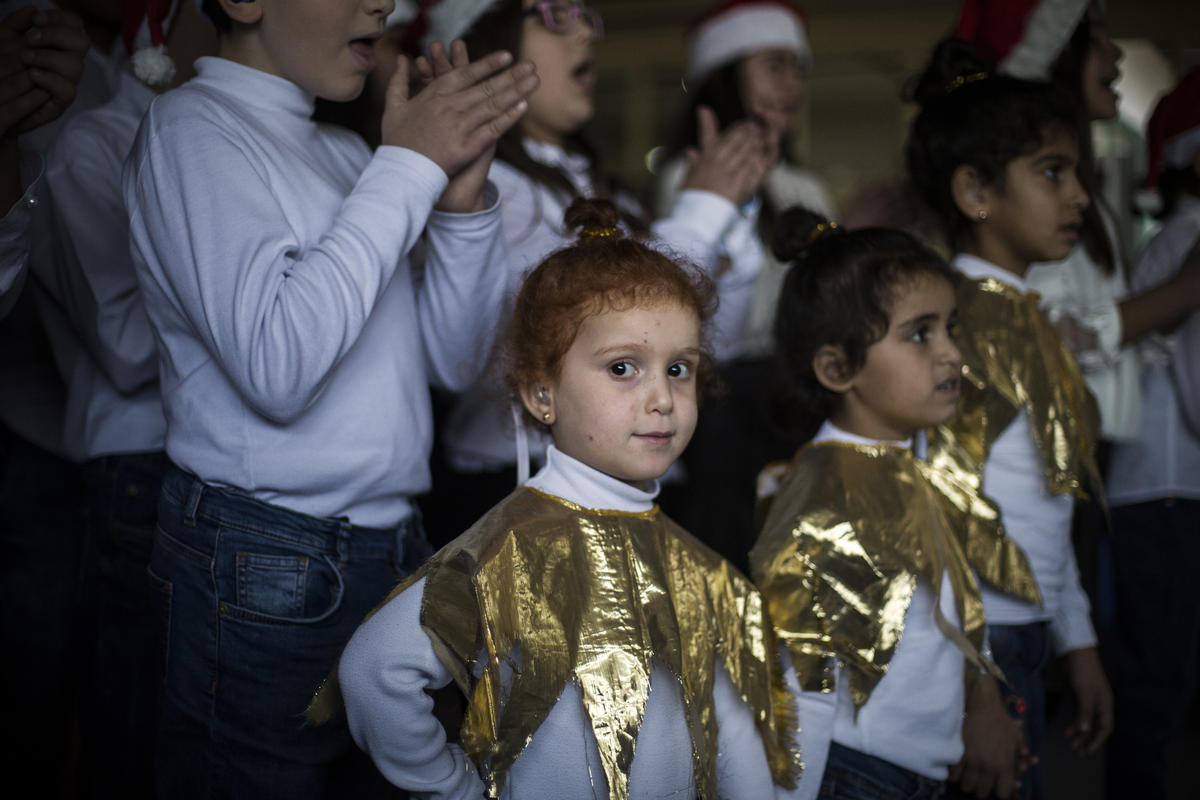 Christmas choir by deaf children at FAID school