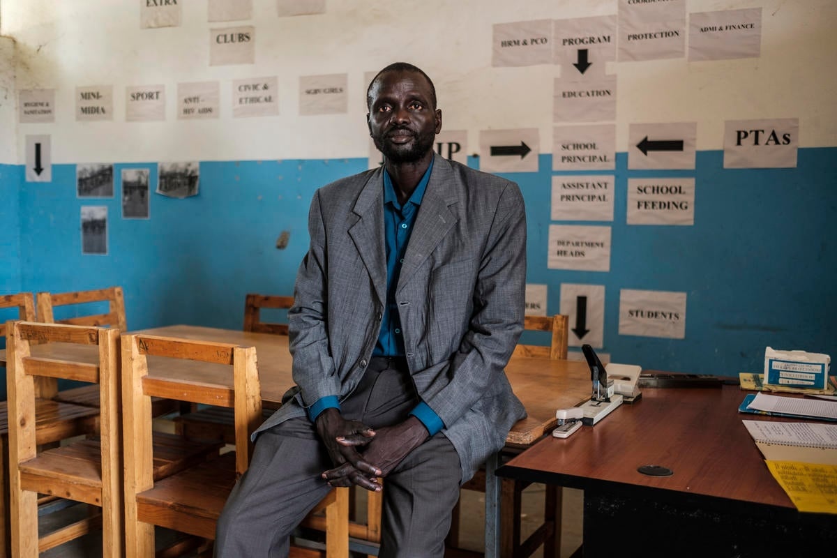 Ethiopia. South Sudanese teacher sets sights on university for his children