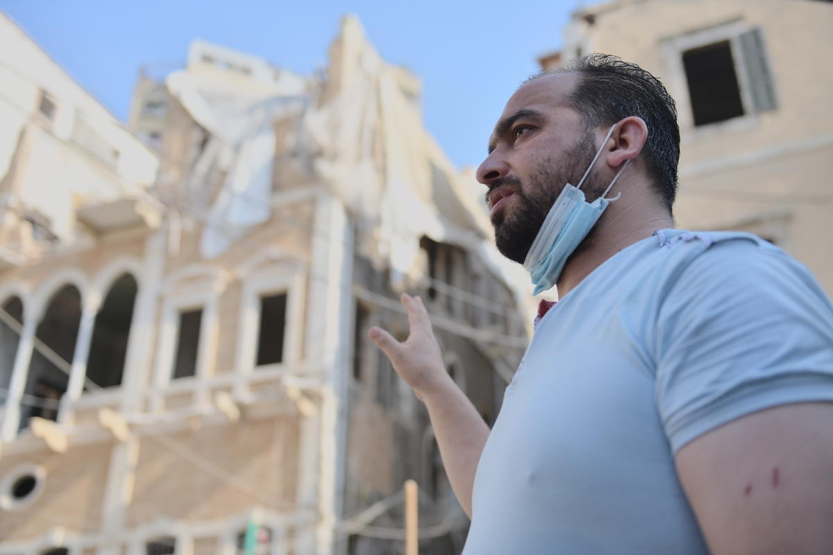 Lebanon. Syrian refugee family injured in blast recall the horror and trauma