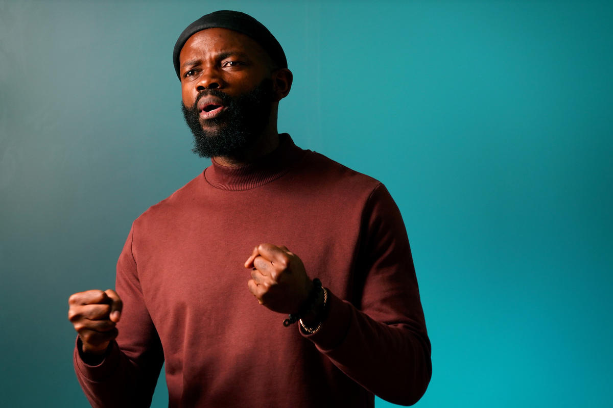 UNHCR High Profile Supporter JJ Bola recites his poem "Refuge" from London.