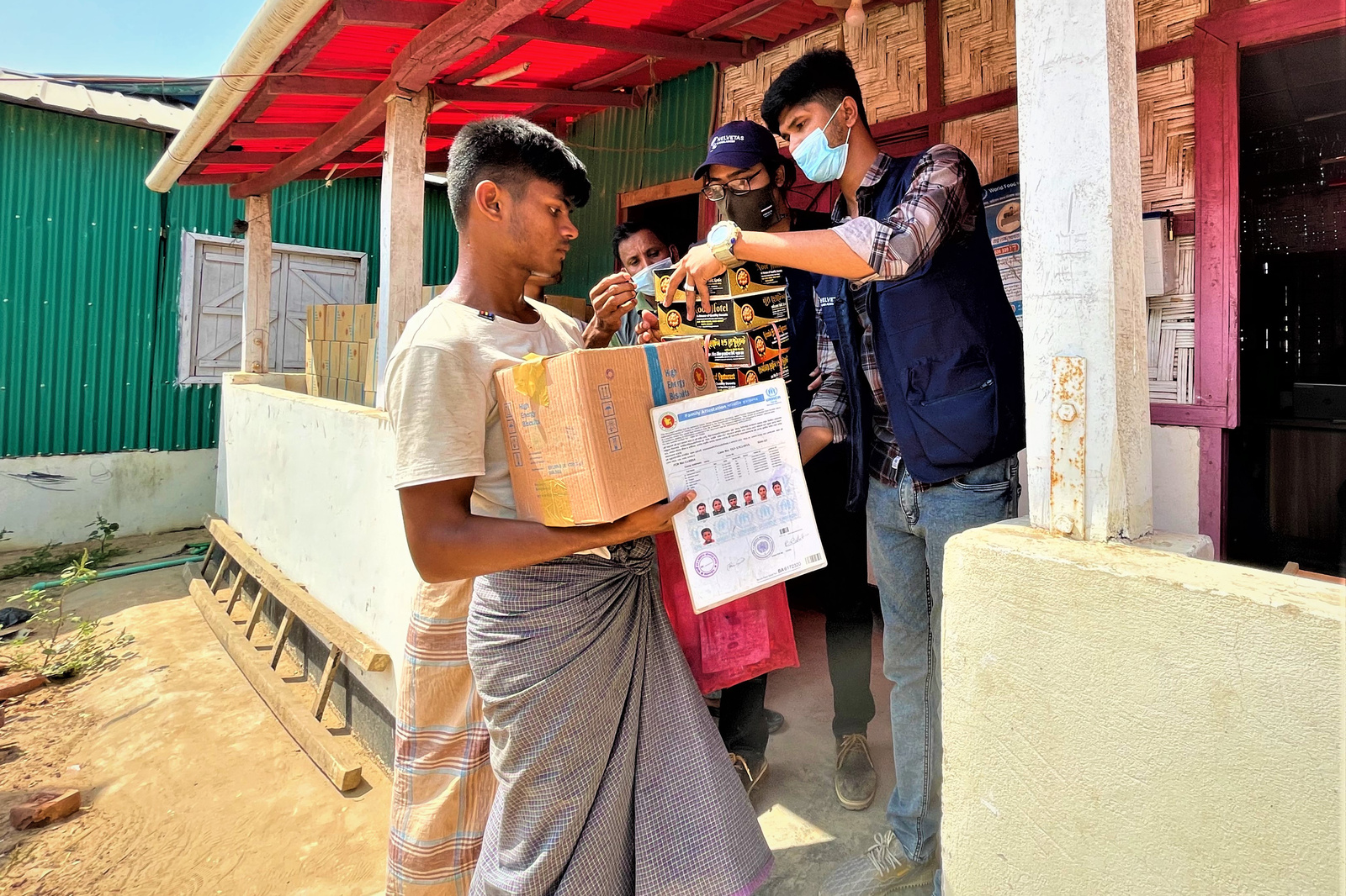 Bangladesh. Emergency food support has been provided to the survivors of a massive fire at Kutupalong.