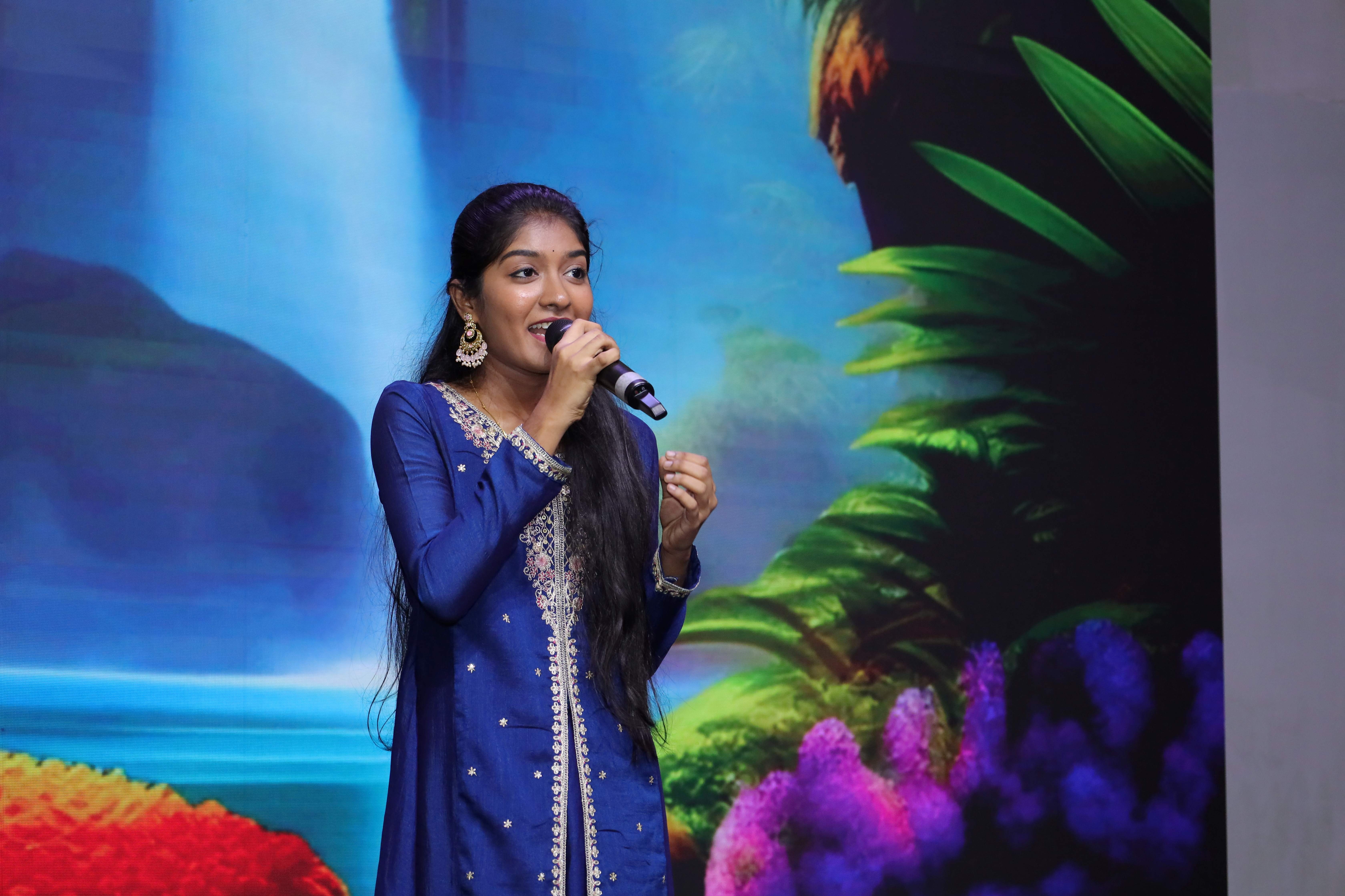 Dishatana performing at a singing concert in Chennai, following her journey to becoming the first runner-up on Super Singer in February 2026 