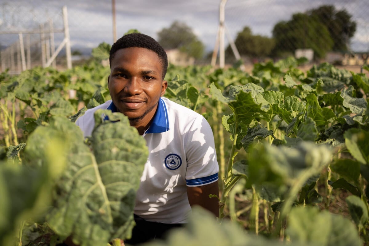 Zimbabawe. Young refugee activist for climate and environment