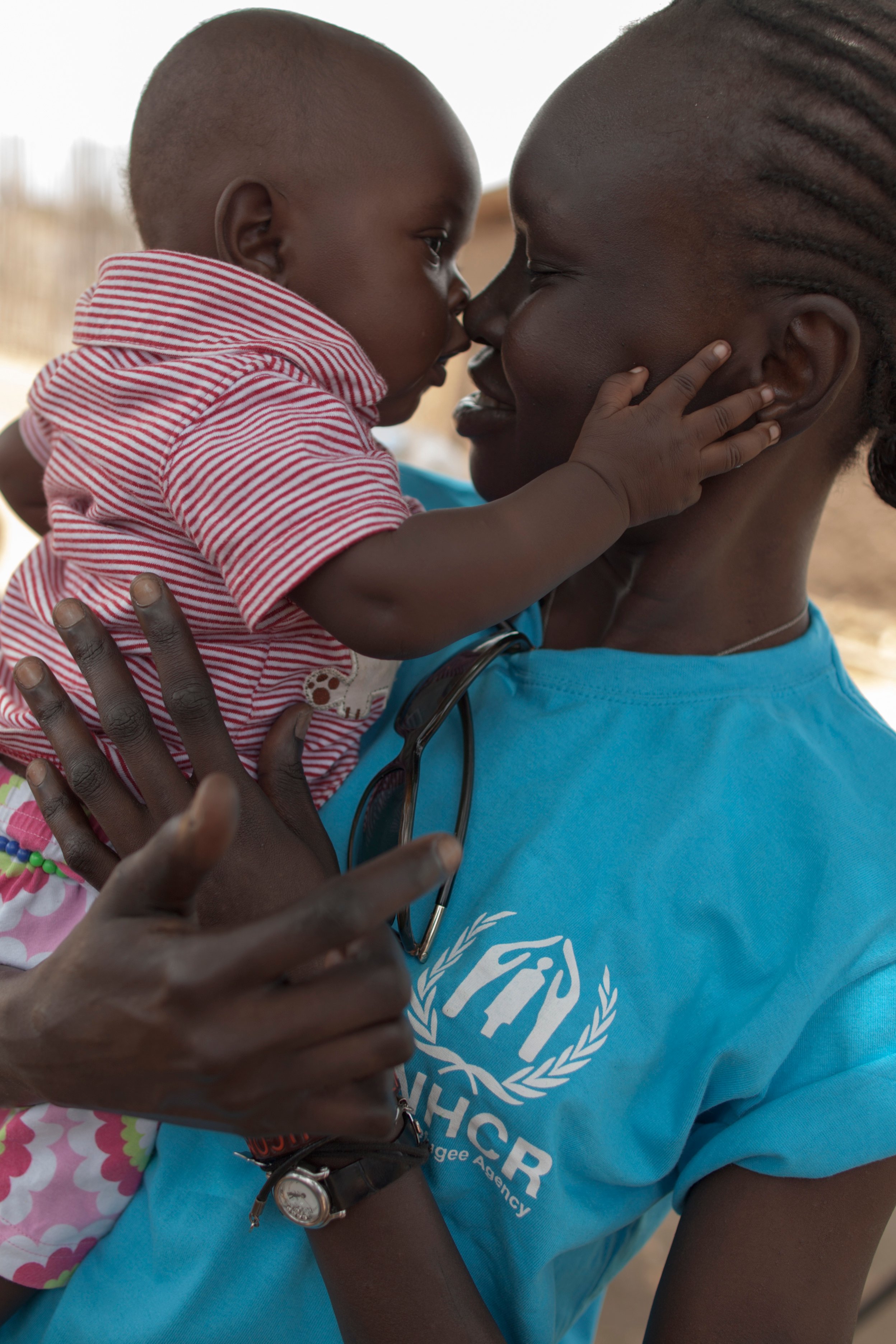 South Sudan. Alek Wek's visit.