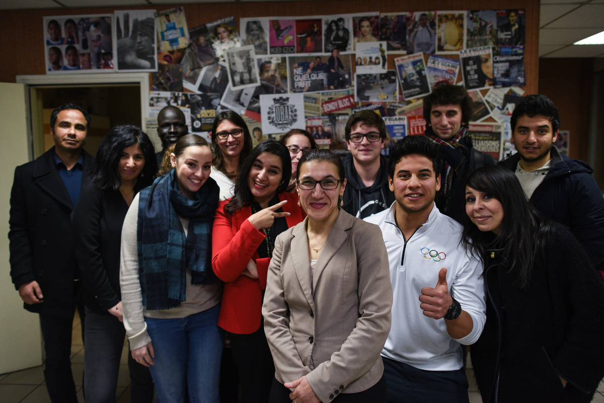 France. Yiech Pur Biel and Rami Anis in Paris