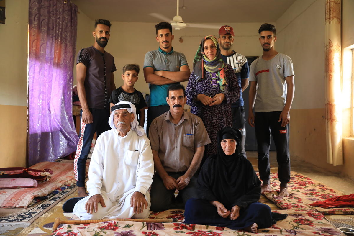 Iraq. Internally displaced farming family returns home after defeat of ISIS