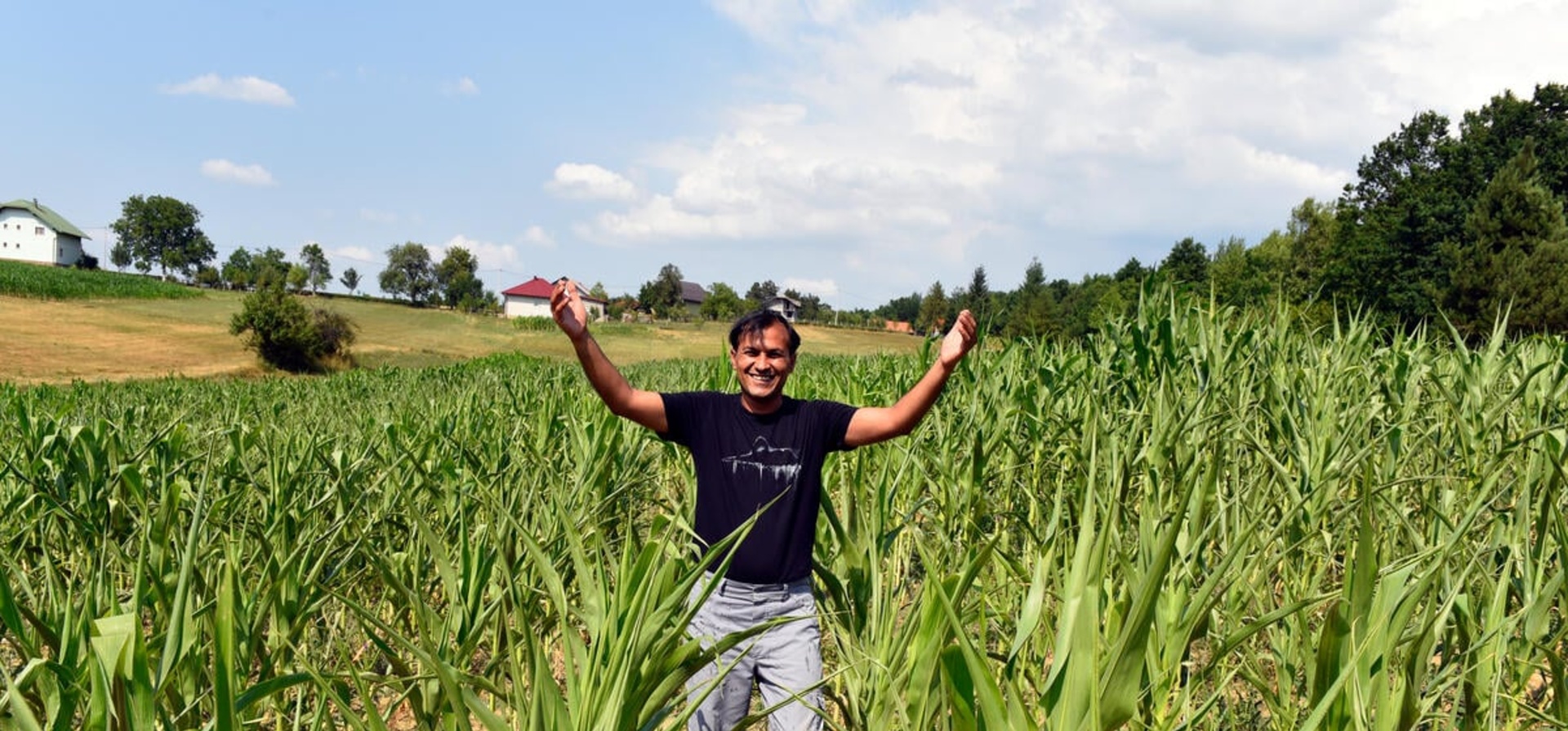 Bosnia and Herzegovina. Asylum seeker from Iran in Bihac