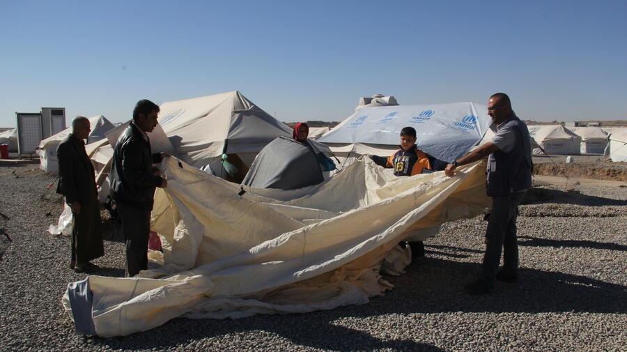 UNHCR opens new camps for Mosul displaced as winter bites